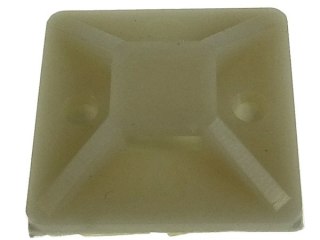 Uchwyt opaski plastik 30mm*30mm biały --
