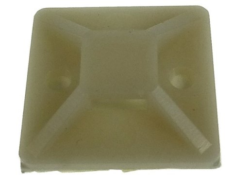 Uchwyt opaski plastik 30mm*30mm biały --