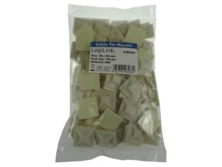 Uchwyt opaski plastik 30mm*30mm biały --