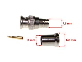 Wtyk BNC nakręcany na RG11 op/10