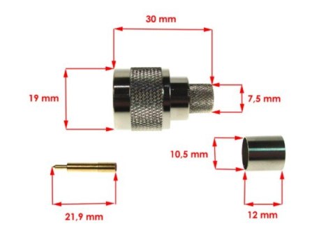 Wtyk N zaciskany H1000 op/10