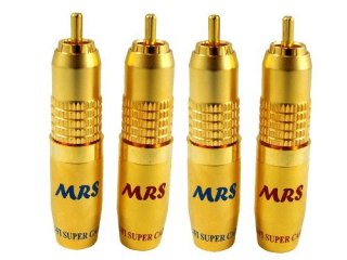Wtyk RCA MRS-125 Gold 10mm Blister 4szt.