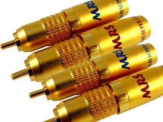 Wtyk RCA MRS-125 Gold 10mm Blister 4szt.