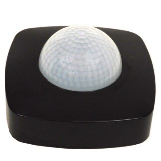 Czujnik ruchu i OBECNOŚCI PIR 12m IP20 czarny