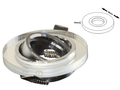 Oprawa sufitowa Anya White ruchoma chromowana