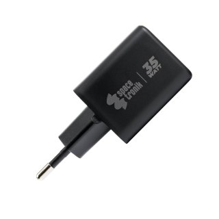 Ładowarka 2w1 USB-C USB PD Quick 35W 3.6A czarna