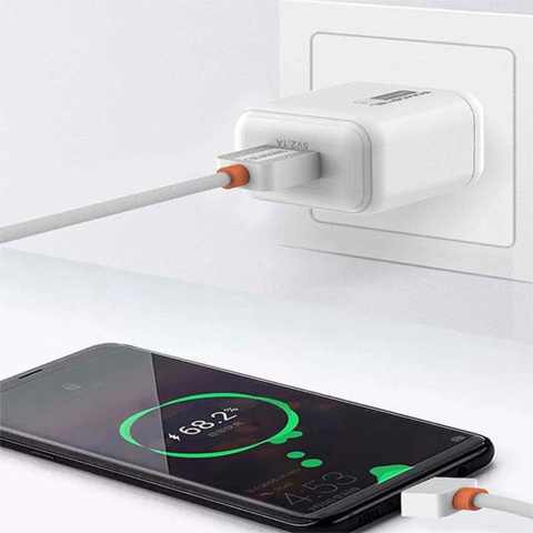 Ładowarka sieciowa 2A + kabel USB Typ C 1m 2100 mA Somostel