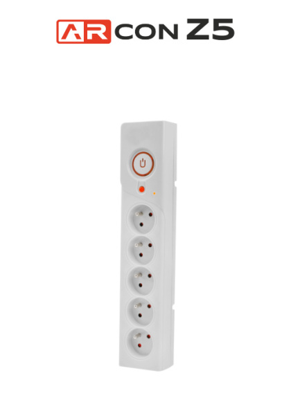 Listwa przeciwprzepięciowa 5 gniazd o długości 3m Szara ARcon Z5 firmy Armac