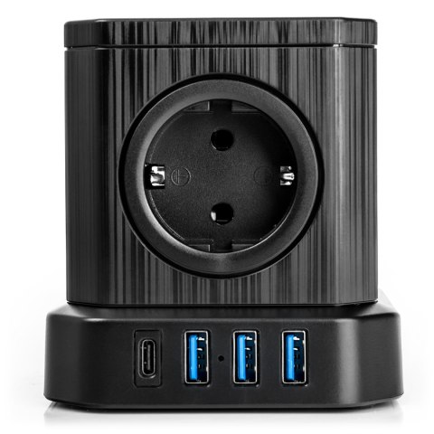 Listwa zasilająca 5xAC 3xUSB 1xUSB-C SPS-C02B