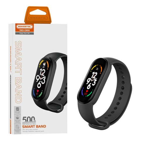 Opaska smartband Smartwath Czarny 1 SMS-GM08 Bransoletka Somostel
