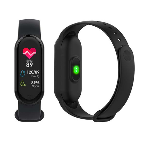 Opaska smartband Smartwath Czarny 1 SMS-GM08 Bransoletka Somostel