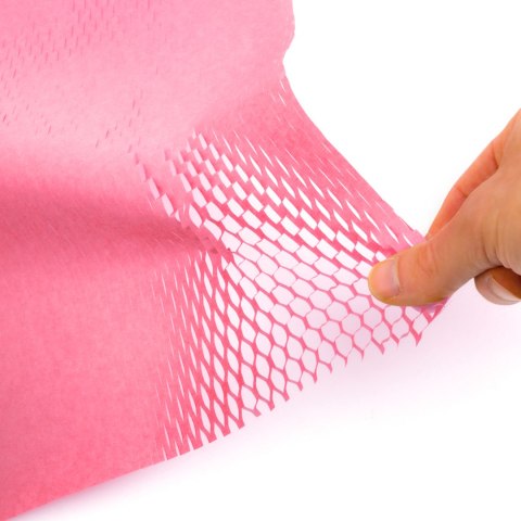 Papier nacinany plaster miodu różowy 30cm 100m