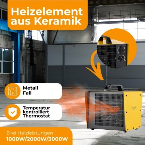 Adler Nagrzewnica ceramiczna 3000W