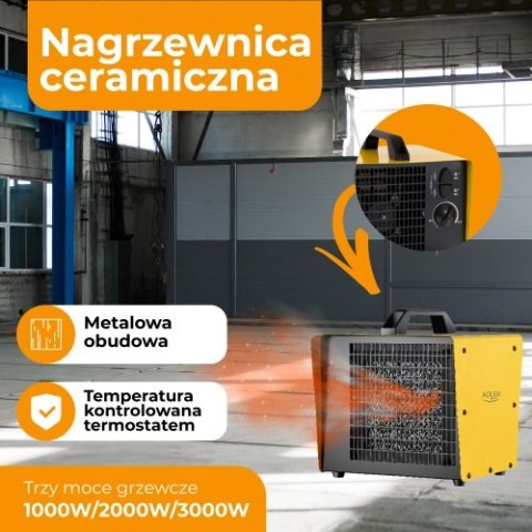 Adler Nagrzewnica ceramiczna 3000W