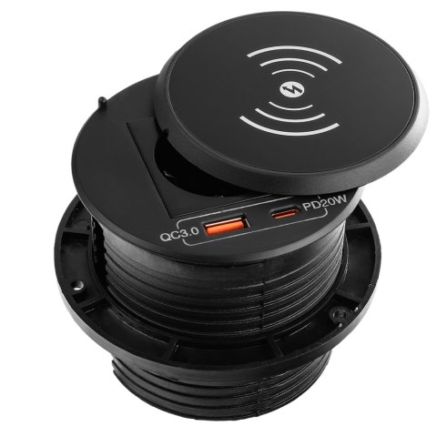 Gniazdo blatowe okrągłe Spacetronik SPS-R1D43B