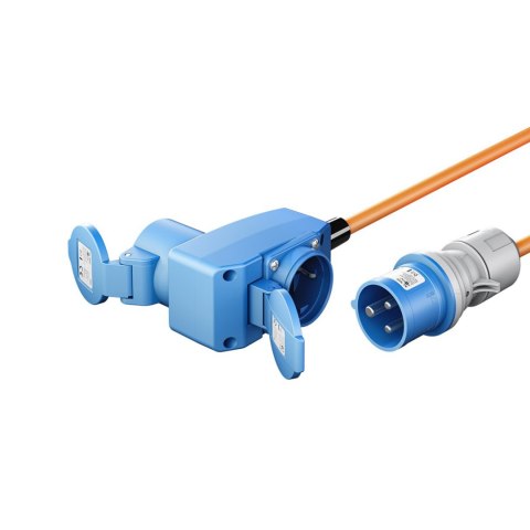 Adapter kabel CEE na CEE 16A i Schuko 90st 5m