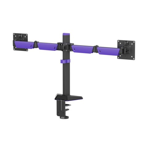 Ametystowy uchwyt dwa monitory Spacetronik SPAA120