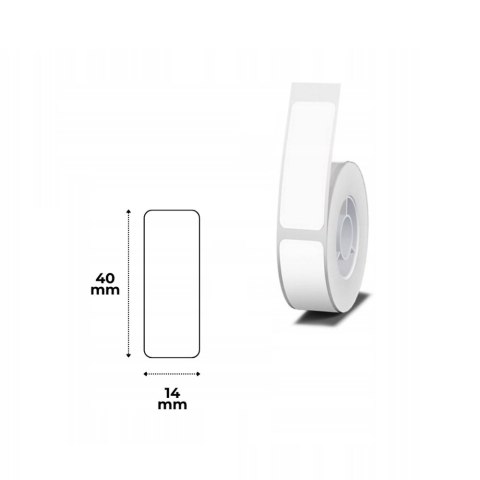 Etykiety seria B Niimbot 14x40 mm 150 szt. biały