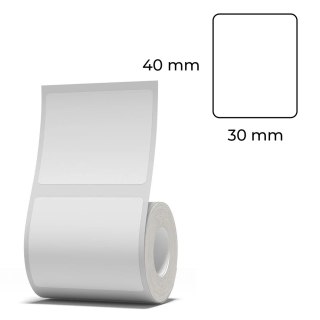 Etykiety seria B Niimbot 40x30 mm 230 szt. transp