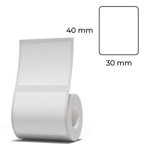 Etykiety seria B Niimbot 40x30 mm 230 szt. transp