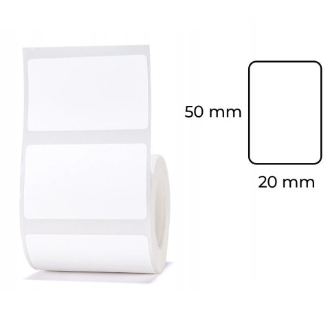 Etykiety seria B Niimbot 50x20 mm 320 szt. biały