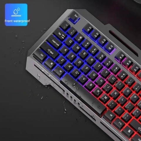 Klawiatura gamingowa Forev czarna podświetlana RGB FV-Q307