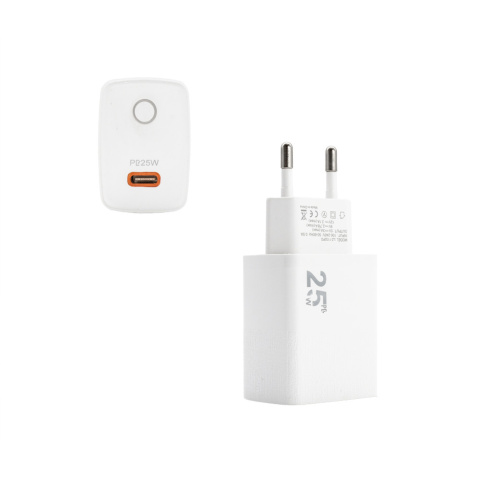 Ładowarka sieciowa TYP-C PD 25W Biała Ecobox