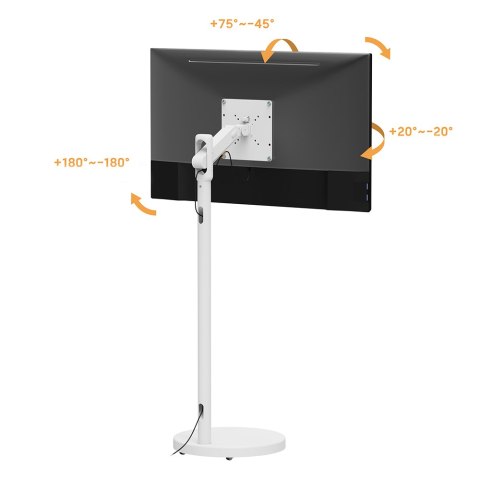 Mobilny stojak na monitor TV SPE-T02B czarny