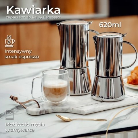 Adler Kawiarka - zaparzacz do kawy Espresso - 620ml