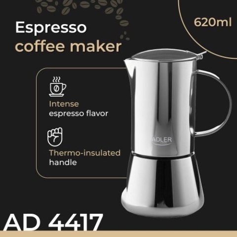Adler Kawiarka - zaparzacz do kawy Espresso - 620ml