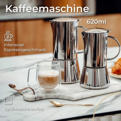 Adler Kawiarka - zaparzacz do kawy Espresso - 620ml