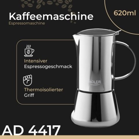 Adler Kawiarka - zaparzacz do kawy Espresso - 620ml