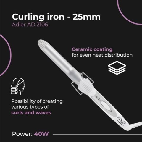 Adler Lokówka - 25mm