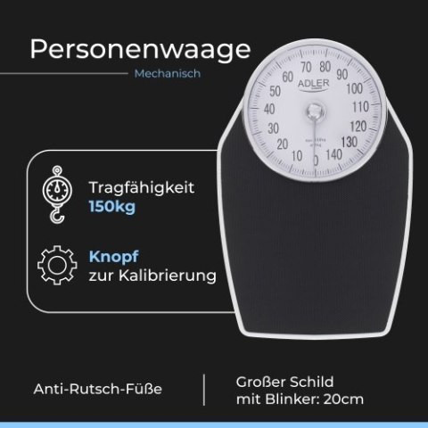 Adler Waga łazienkowa - Mechaniczna