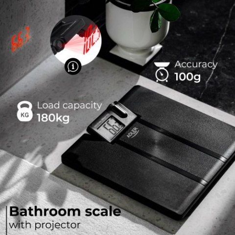 Adler Waga łazienkowa z projektorem