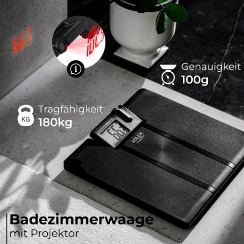 Adler Waga łazienkowa z projektorem