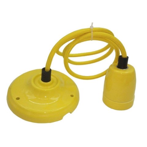 Oprawka Zwieszana Porcelanowa z Przewodem Żółta V-TAC VT-7998-Y