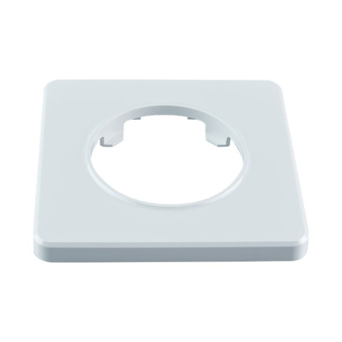 Ramka biała pojedyncza plastik OVAL Electromalt