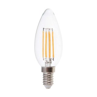Żarówka LED V-TAC 5,5W E14 Filament Świeczka Ściemnialna VT-21125 3000K 600lm