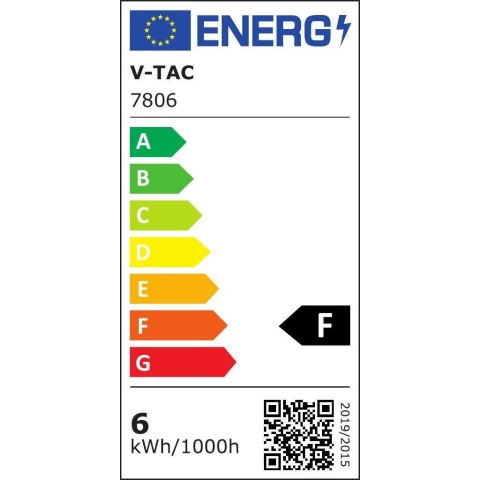 Żarówka LED V-TAC 5,5W E14 Filament Świeczka Ściemnialna VT-21125 3000K 600lm