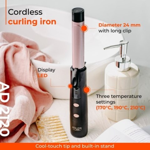 Adler Bezprzewodowa lokówka podróżna - USB