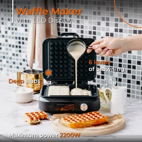 Adler Gofrownica z wyświetlaczem LED