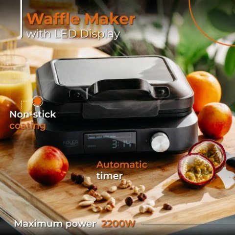 Adler Gofrownica z wyświetlaczem LED