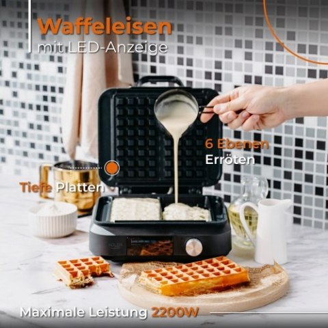 Adler Gofrownica z wyświetlaczem LED