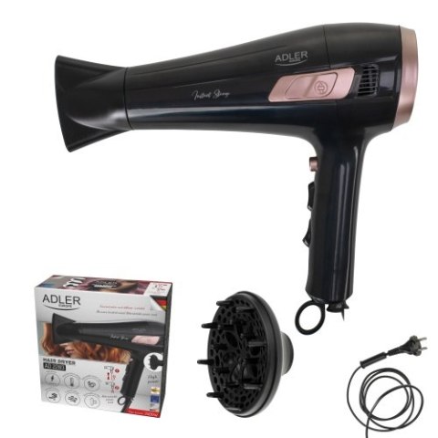 Adler Suszarka ze zwijanym przewodem - 2400W + dyfuzor