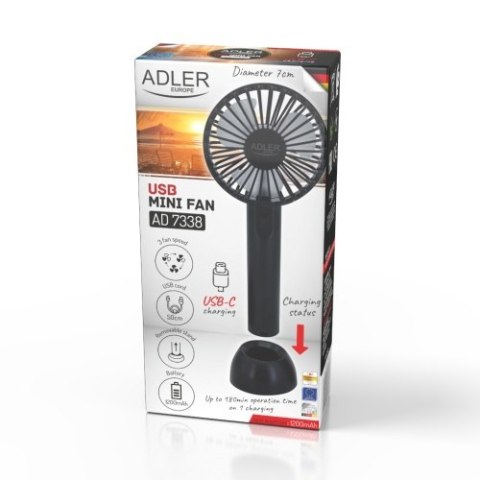Adler Wentylator przenośny na USB | Mini wentylator