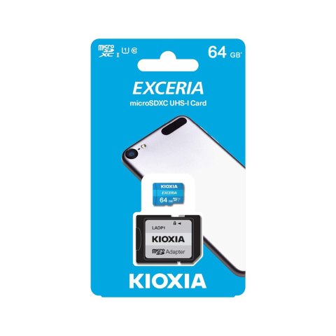 Karta pamięci microSD 64 GB UHS-I U1 Kioxia z adapterem
