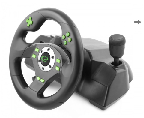 Kierownica do komputera PC i PlayStation 3 PS3 270 stopni Esperanza DRIFT