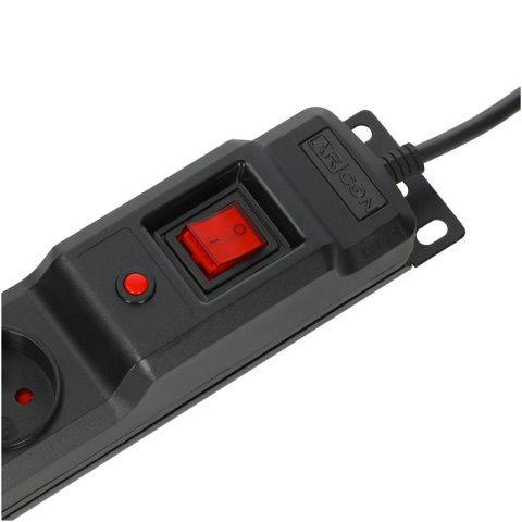 Listwa przeciwprzepięciowa 12 gniazd o długości 5m Czarna ARcon M12 firmy Armac