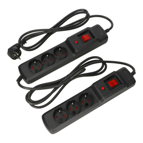 Listwa przeciwprzepięciowa 6 gniazd o długości 1,5m Czarna ARcon MX3 firmy Armac